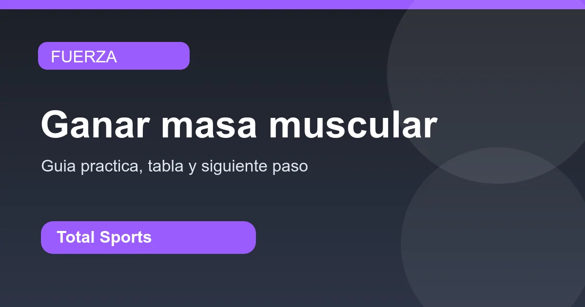 Plan semanal de fuerza con carga, series y progresion.