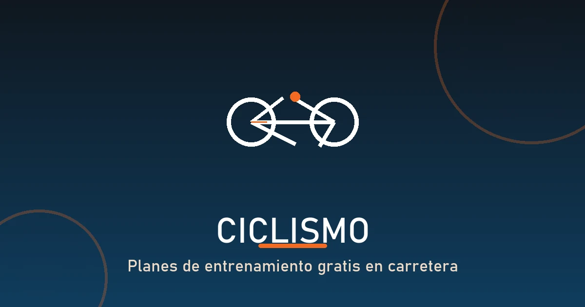 Plan de entrenamiento de ciclismo para carretera y base aerobica.